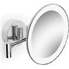 Stella specchietto per trucco 22x20 cm rotonda con illuminazione cromo 22.00230
