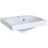 Geberit Acanto lavabo 45x38 cm rettangolare a parete-da mobile-da appoggio bianco lucida 500.636.01.2