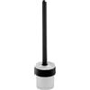 BISK Futura black scopino wc avvitato vetro-nero 02958