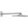 Grohe Rainshower soffione doccia con braccio 31x31 cm rotonda SuperSteel 26475DC0