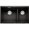 Blanco Subline 430/270-U lavello in granito 72.5x40 cm nero 525991