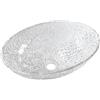 Sapho Beauty lavabo 50x36 cm ovale da appoggio lucida TY305CL