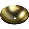 Sapho Beauty lavabo 42x42 cm rotonda da appoggio oro lucida 2501-22