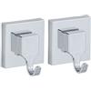 Wenko VL Quadro set di ganci argento 22688100