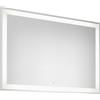 Roca Iridia specchio 100x70 cm rettangolare con illuminazione con tappetino riscaldante argento A812342000