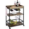 Wenko Rustico scaffale da cucina 80x40x89.5 cm nero-marrone 54125100