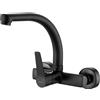 Kuchinox Vilava rubinetto da cucina a parete nero BKW787D