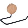 BISK Umbra portarotolo nero-legno 08217