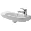 Duravit D-Code lavabo 50x22 cm semicircolare a parete bianco lucida 07065000082