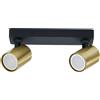 Light Prestige Snow lampada da soffitto 2x50 W nero-oro LP-731/2WGD