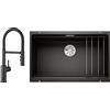 Blanco Set lavello in granito Blanco Etagon 700-U 525891, rubinetto da cucina Blanco Catris-S Flexo 525793