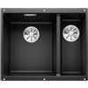 Blanco Subline 340/160-U lavello in granito 52.5x40 cm nero 525985