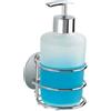 Wenko Turbo-Loc rund Stahl dispenser di sapone liquido 250 ml argento 18777100