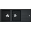 Franke Basis lavello in granito 116x50 cm grigio/grafite/inox 114.0276.591