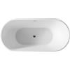 Hagser Petra vasca da bagno freestanding 160x75 cm ovale bianco HGR50000012