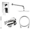Hagser Set rubinetto per vasca e doccia Hagser Ulva HGR60000034, soffione doccia Hagser Ella HGR13000037, HGR14000037, HGR11000037, HGR80000037, HGR15000037