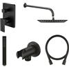 Hagser Set rubinetto per vasca e doccia Hagser Ulva HGR13000034, soffione doccia Hagser Ella HGR28000037, HGR29000037, HGR26000037, HGR24000037, HGR31000037