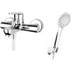 Hagser Set rubinetto per vasca e doccia Hagser Della HGR30000034, doccetta Hagser Lara HGR20000037, HGR15000037, HGR90000037