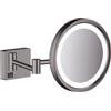 Hansgrohe AddStoris specchietto per trucco 21.7x21.7 cm rotonda con illuminazione 41790340