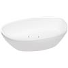 Ksuro 01 lavabo 60x36 cm ovale da appoggio bianco lucida 20001000