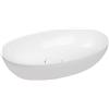 Ksuro 02 lavabo 60x36 cm ovale da appoggio bianco lucida 20003000