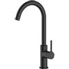 Oltens Skafta rubinetto da cucina verticale nero opaco 35206300