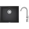 Grohe Set lavello in granito Grohe K700 31653AP0, rubinetto da cucina Oltens Skafta 35206100