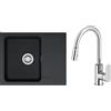 Franke Set rubinetto da cucina Oltens Lista 35202100, lavello Tectonite Franke Orion 114.0286.441