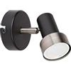 Rabalux Konrad lampada da parete 1x50 W nero-argento 73011