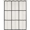 Kleine Wolke Brooklyn tenda doccia 200x180 cm trasparente-nero 7823116305