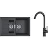 Franke Set lavello Tectonite Franke Sirius 2.0 143.0618.687, rubinetto da cucina Oltens Skafta 35206300