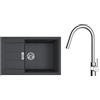 Franke Set lavello Tectonite Franke Sirius 2.0 143.0618.577, rubinetto da cucina Oltens Litla 35204100