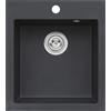 Alveus Boogie lavello in granito 50x45 cm nero 9812091