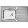 Alveus Vitro lavello in vetro e acciaio 78x43.5 cm acciaio 1130528