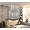 Kleine Wolke Duschrollo set tende da doccia avvolgibili con cassette 240x138 cm trasparente-bianco 3319108745