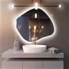 Baltica Design Bright Stain III specchio 50x43 cm con illuminazione argento 5904107920306
