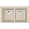 Franke Sirius 2.0 lavello tectonite 86x50 cm beige 143.0671.692