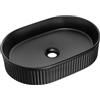 Comad Beyond lavabo 48x32.5 cm ovale da appoggio nero opaca BEYOND 5 BLACK ( E-6564 )