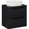 Comad Set armadietto Comad Nova Black NOVA BLACK D2 82-60-2S, lavabo Comad Beyond BEYOND 5 WHITE ( E-6564 ), NOVA BLACK B 89-60
