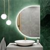 Baltica Design Tiny Border Semi Round specchio 90x45 cm con illuminazione bianco 5904107926865