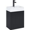 Roca Reef lavabo con armadietto 44.6 cm nero A852446532