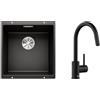 Blanco Set lavello in granito Blanco Subline 400-U 525990, rubinetto da cucina Blanco Mida-S 526653