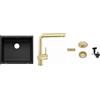 Blanco Set rubinetto da cucina Blanco Linus 526683, lavello in granito Blanco Subline 500-U 527794, 207423