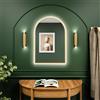 Baltica Design Tiny Border Pastille Cut specchio 40x60 cm con illuminazione oro 5904107926698