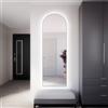 Baltica Design Tiny Border Pastille Cut specchio 50x160 cm con illuminazione argento 5904107930190