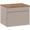 Comad Set armadietto Comad Iconic Cashmere ICONIC CASHMERE 82-60-D-1S, piano sopra armadietto Comad Fiji BLAT 89-60-A OAK COAST EVOKE
