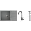 Quadron Set lavello GraniteQ Quadron Peter HCQP7850SZK, rubinetto da cucina Quadron Kate 3623500_GR, MFS1001GR