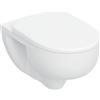 Geberit Selnova vaso wc con copriwater a discesa lenta sospeso senza brida con scarico a vortice bianco lucida 503.083.00.1