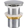 Comad tappo per lavabo cromo CLICK-CLACK T201L-3