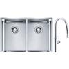 Franke Set lavello in acciaio Franke Box 127.0370.188, rubinetto da cucina Franke Pescara L Slide-In 115.0538.940